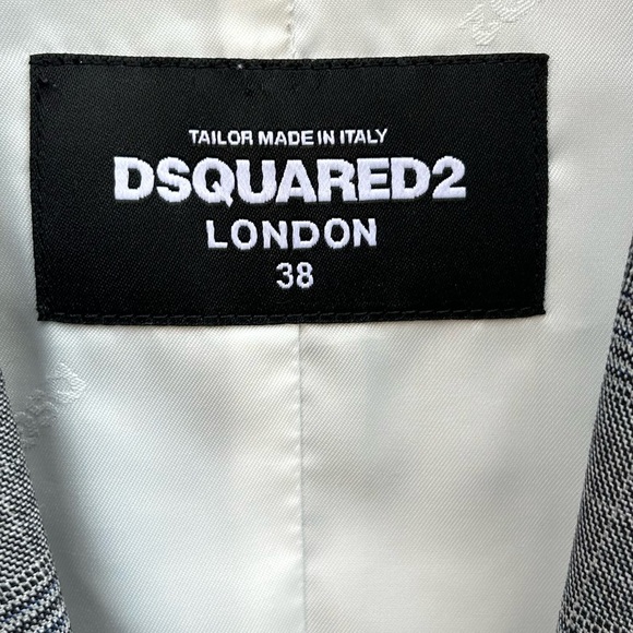 DSquared2 Houndstooth Wool Blazer, size 38 (US 4/6) - Picture 5 of 13